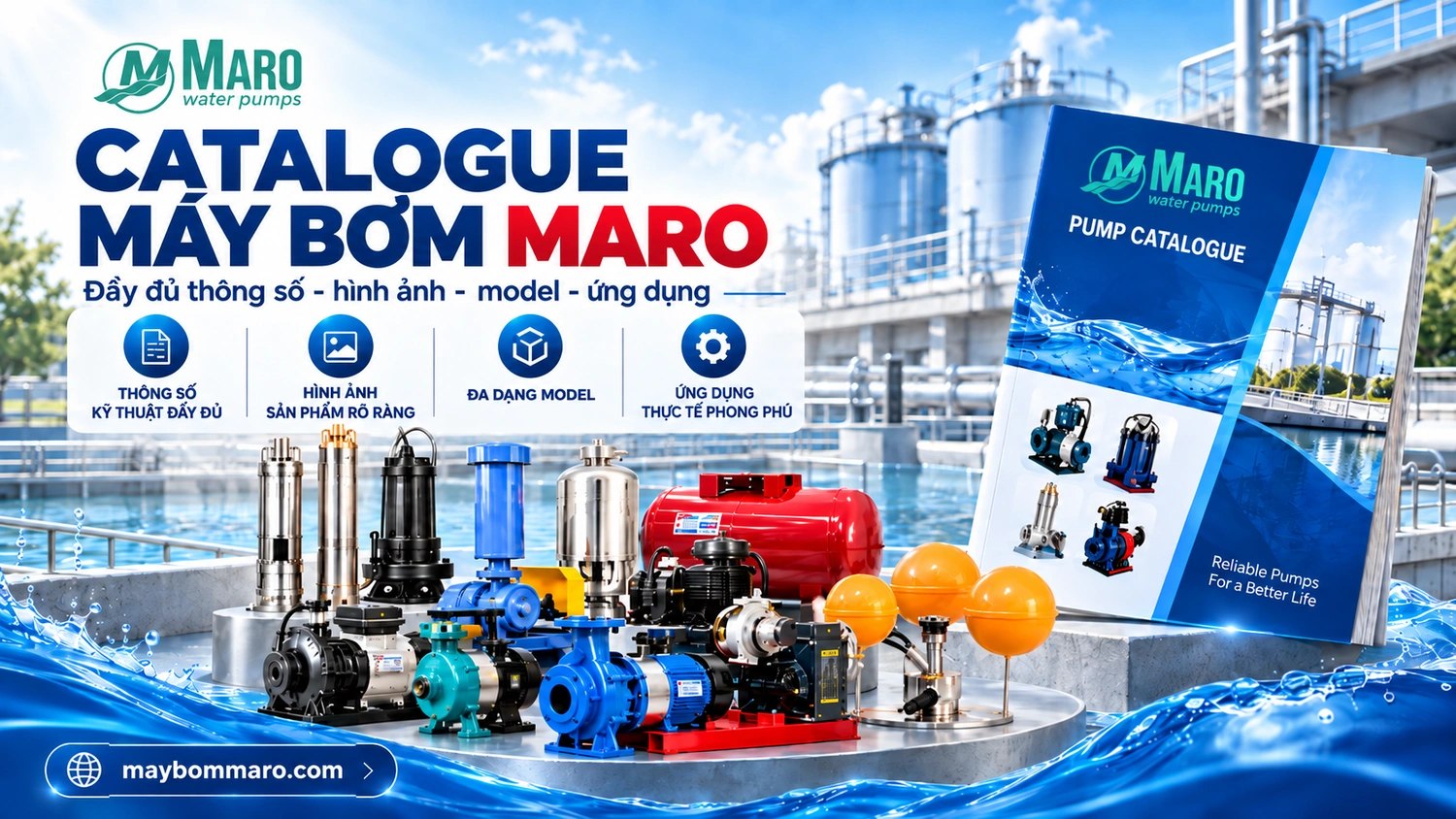 catalogue máy bơm Maro