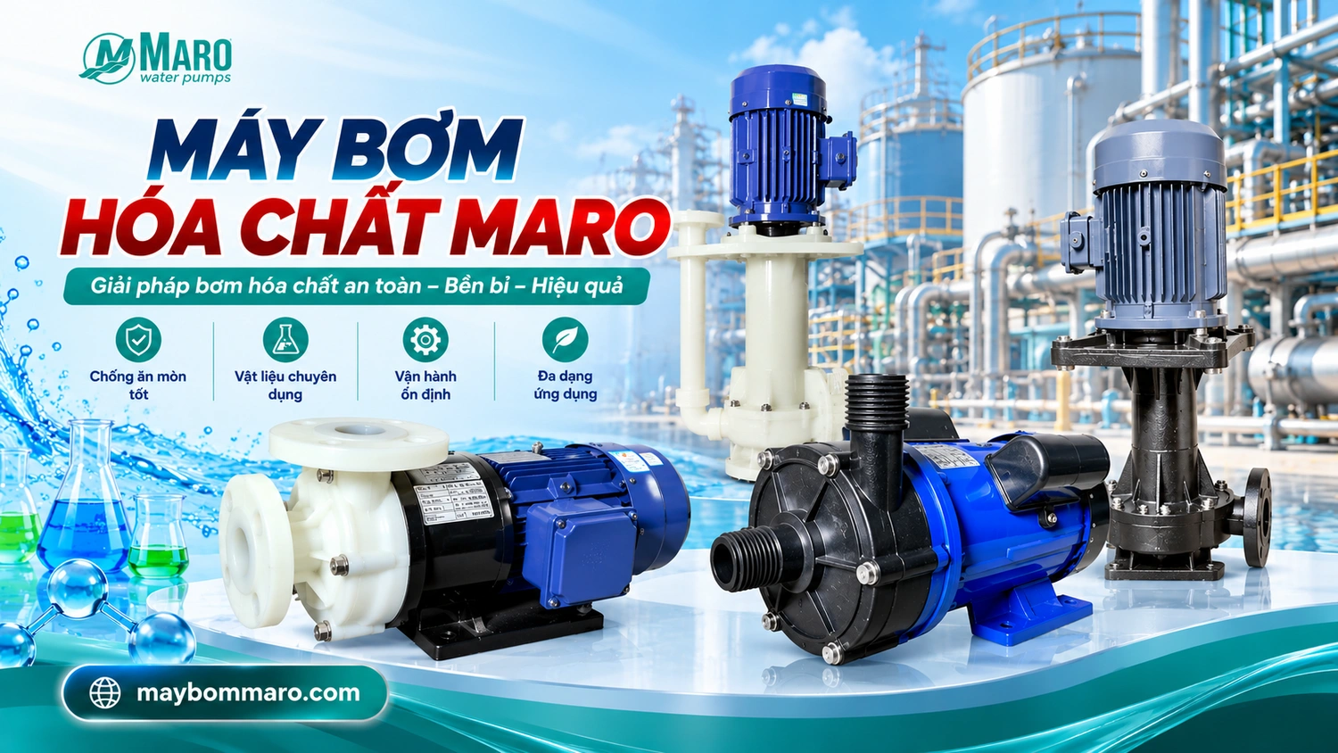 máy bơm hóa chất maro