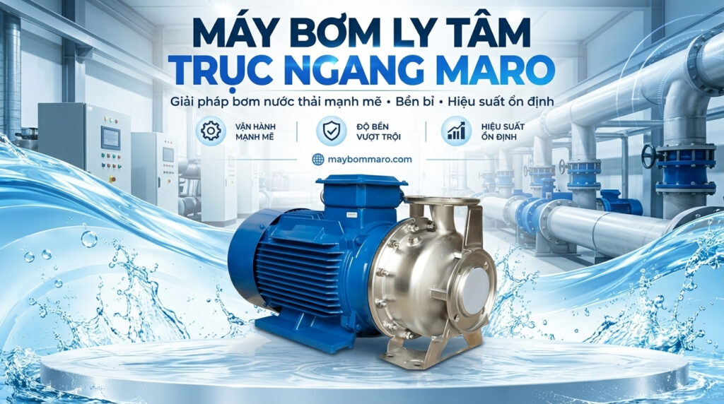 máy bơm ly tâm trục ngang Maro